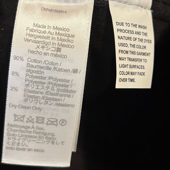 NEW Madewell Black Coated High Rise Waist Stovepipe Jeans Size 24 NWT - Picture 10 of 16